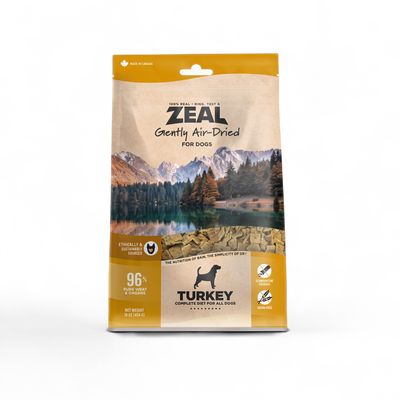 ZEAL Canada – Nourriture séchée à l’air à la dinde pour chiens 1 lb
