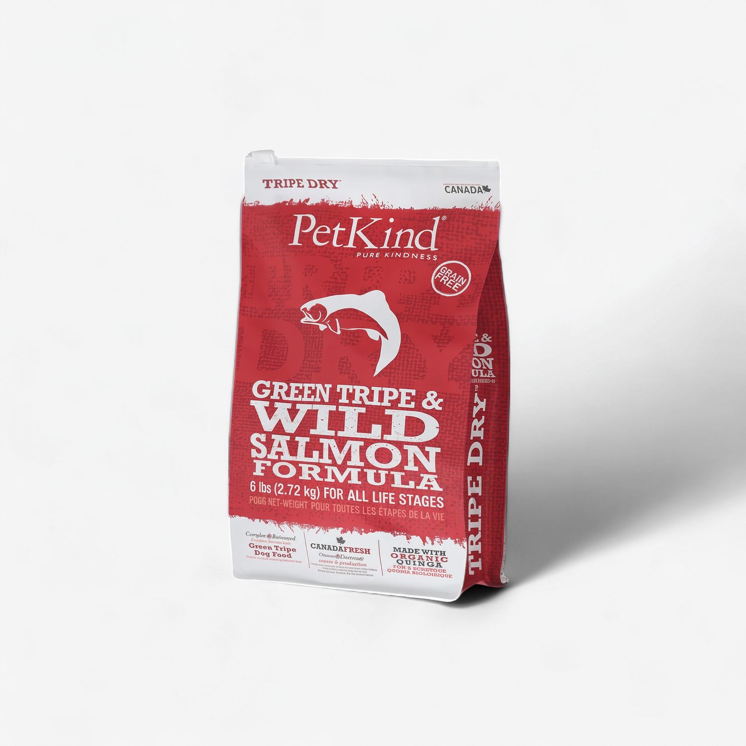 PetKind® – Tripe verte d’agneau et saumon sauvage – Nourriture sèche pour chiens – Sans grains – 6 lb