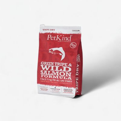 PetKind® – Tripe verte d’agneau et saumon sauvage – Nourriture sèche pour chiens – Sans grains – 6 lb