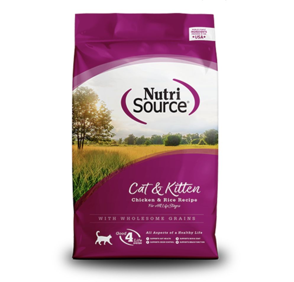 NutriSource® – Nourriture sèche poulet et riz pour chats et chatons 12lb NutriSource® – Nourriture sèche poulet et riz pour chats et chatons 12lb