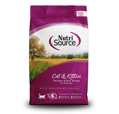 NutriSource® – Nourriture sèche poulet et riz pour chats et chatons 12lb
