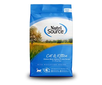 NutriSource® – Nourriture sèche poulet, saumon et foie pour chats et chatons