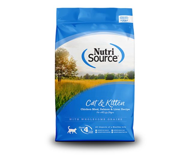 NutriSource® – Nourriture sèche poulet, saumon et foie pour chats et chatons 12 lb