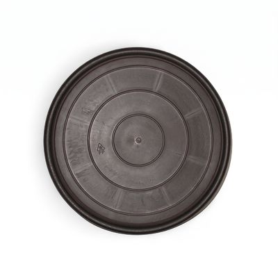 Sous-pot rond en plastique – Noir