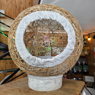 Lit pour chat en jute tressée – Fait à la main