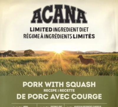 ACANA Porc &amp; Courge – Nourriture sèche pour chien