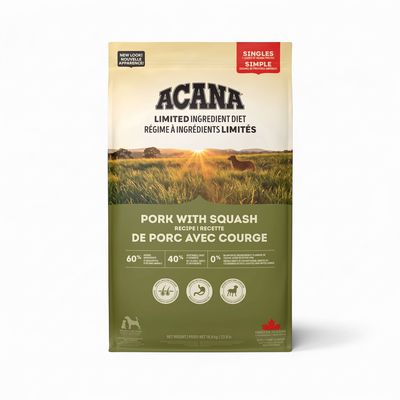 ACANA Porc &amp; Courge – Nourriture sèche pour chien