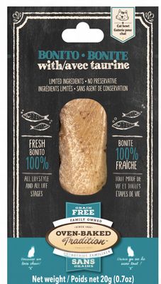Oven-Baked Tradition® – Gâterie en filet pour chats – Bonite et taurine – Sans grains – 20 g