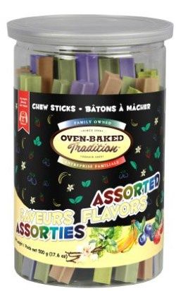 OBT Gâteries pour chien – Bâtons à mâcher saveurs assorties