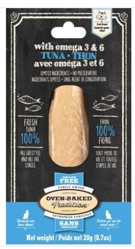 OBT Gâteries pour chat – Filets de thon &amp; Oméga 3 &amp; 6