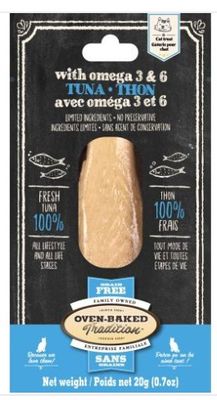 OBT Gâteries pour chat – Filets de thon &amp; Oméga 3 &amp; 6