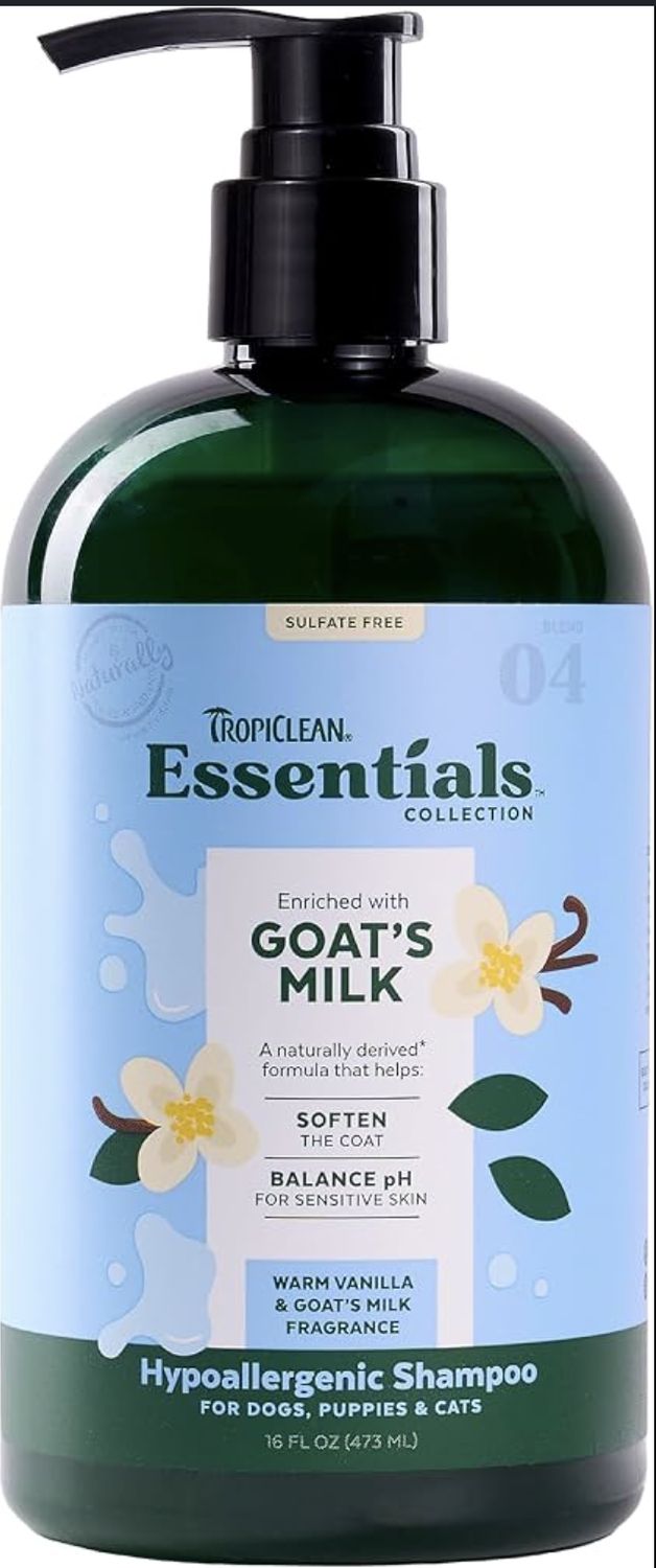 Shampoing hypoallergénique au lait de chèvre 16 oz
