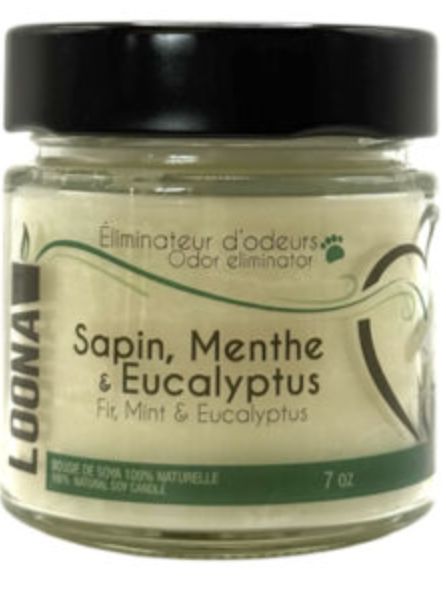 Bougie Sapin, Menthe &amp; Eucalyptus