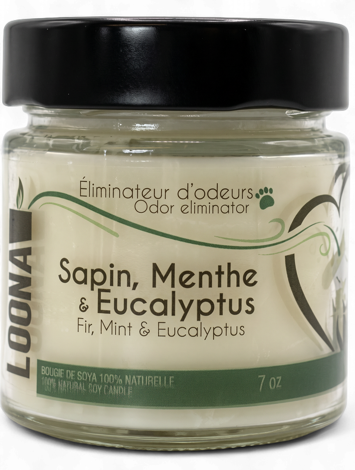 Chandelle LOONA – Sapin, menthe et eucalyptus 7 oz