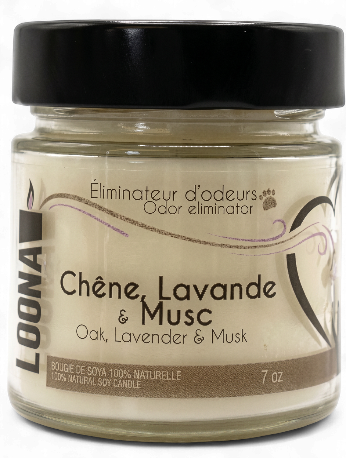 Chandelle LOONA – Chêne, lavande et musc 7 oz