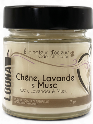 Chandelle LOONA – Chêne, lavande et musc 7 oz