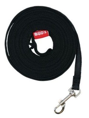 Bud'z Laisse D'entraînement De Type Longe, Avec Bandes Antidérapentes - Noire 15'x1/2"