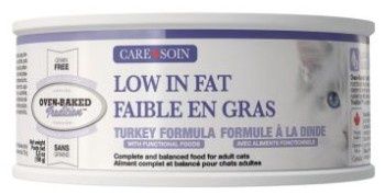 Pâté sans grains faible en gras pour chat adulte à la dinde – Oven-Baked Tradition