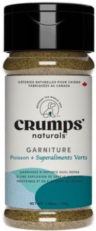 Garniture pour nourriture Crumps’ Naturals – Poisson et superaliments verts