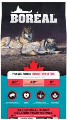 Boréal Mélange Traditionnel, Nourriture Pour Chien - Grains Santé, Porc 16,8kg