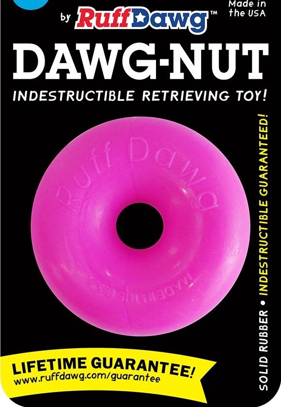 Ruff Dawg Dawg-Nut – Jouet en caoutchouc garanti à vie