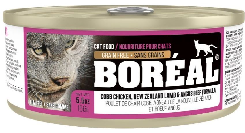 Boréal Conserve Pour Chat, Poulet Cobb, Agneau &amp; Boeuf Angus 24x156g