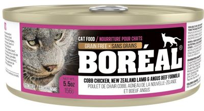 Boréal Conserve Pour Chat, Poulet Cobb, Agneau &amp; Boeuf Angus 24x156g