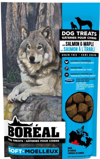 Boréal Gâteries Tendres Pour Chien, Saumon Et érable 150gr