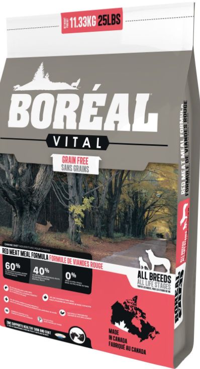 Boréal Vital, Nourriture Pour Chien - Sans Grains, Viande Rouge