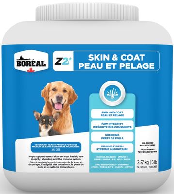 Boréal Z2+ Suppléments De Zinc Peau Et Pelage Pour Chien 2,27kg