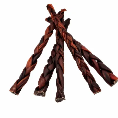 Bâton de collagène de bœuf tressé - Brun – 12 po