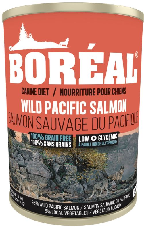 Boréal – Conserve sans grains au saumon sauvage pour chiens – 690 g