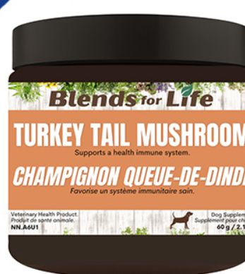 Blends for Life – Supplément de champignon queue de dinde pour chiens
