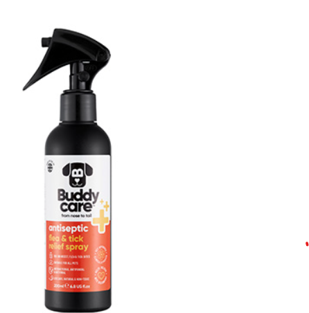 Buddycare – Vaporisateur antiseptique contre les piqûres de puces et de tiques