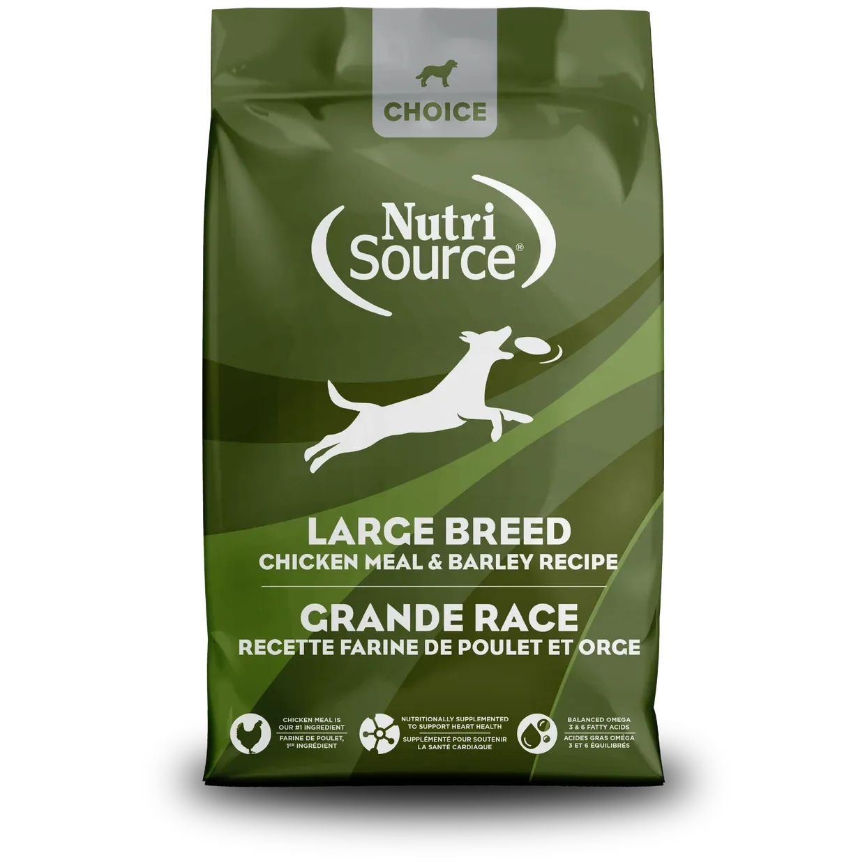 NutriSource Choice – Poulet et orge pour chiens adultes de grande race