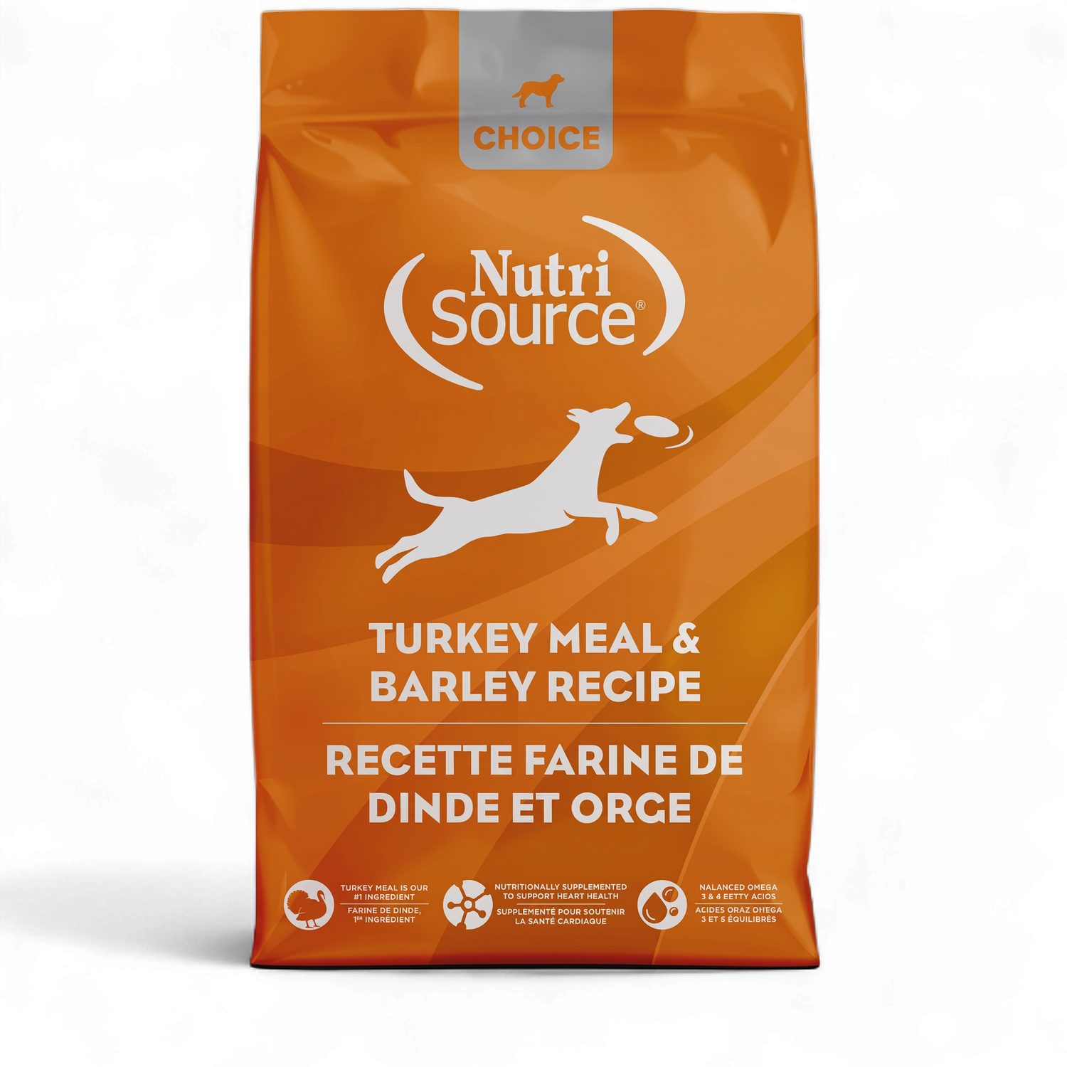 NutriSource® Choice – Dinde et orge – Nourriture sèche pour chiens adultes – Avec grains – 18,14 kg