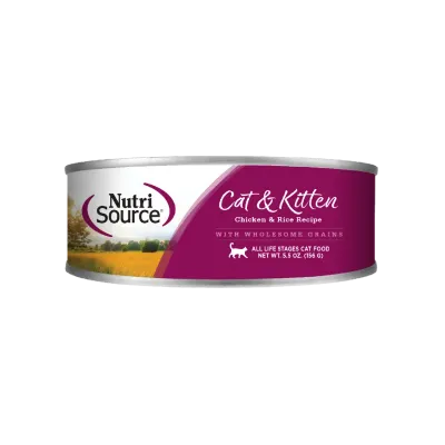 NutriSource – Pâté au poulet et riz pour chats et chatons