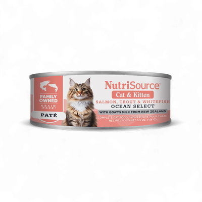 NutriSource® – Ocean Select – Nourriture humide pour chats et chatons – Sans grains – 156 g