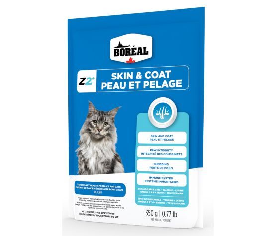 Boréal Z2+ – Supplément de zinc pour la peau et le pelage du chat