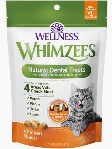 WHIMZEES – Gâteries dentaires pour chats au poulet
