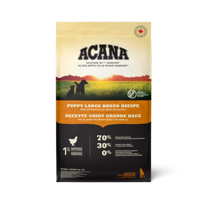 ACANA – Nourriture sèche pour chiots de grande race 11,4 kg