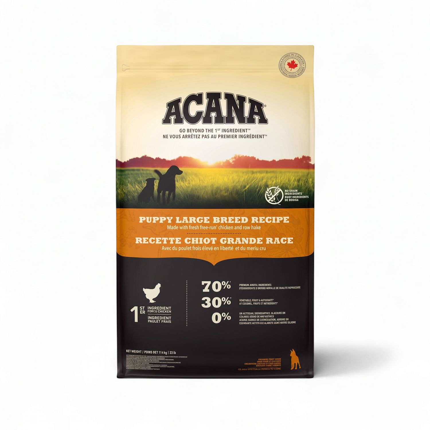 ACANA – Nourriture sèche pour chiots de grande race 11,4 kg