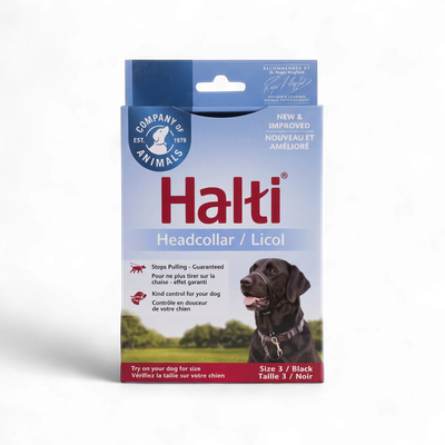 HALTI – Licou noir pour chien, grandeur 3