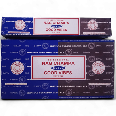 Satya Combo – Nag Champa et Good Vibes 16 g