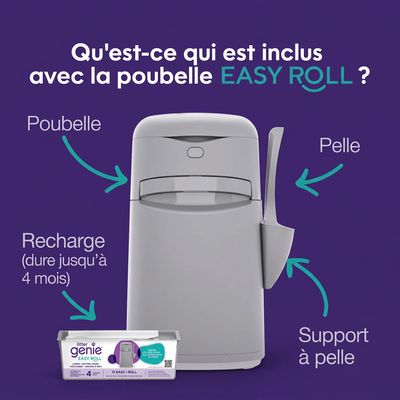 Litter Genie® – Easy Roll – Seau de gestion de la litière souillée pour chats