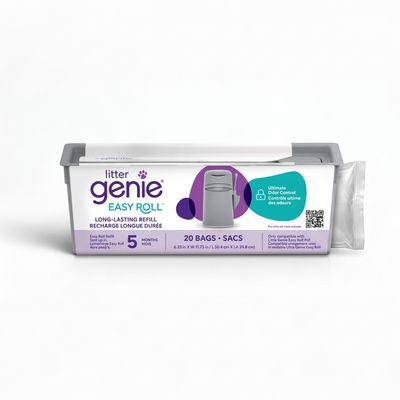 Litter Genie® – Recharge Easy Roll pour seau à litière pour chats – 20 sacs