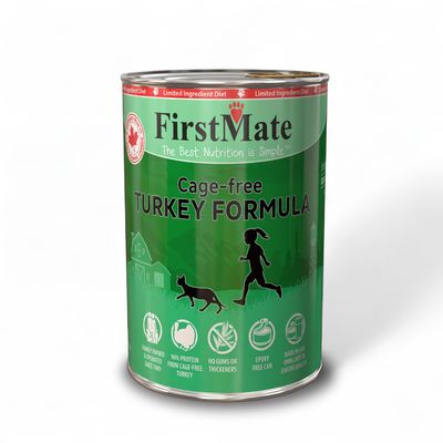 FirstMate® – LID à la dinde – Nourriture humide pour chats et chatons – Sans grains – 12,2 oz