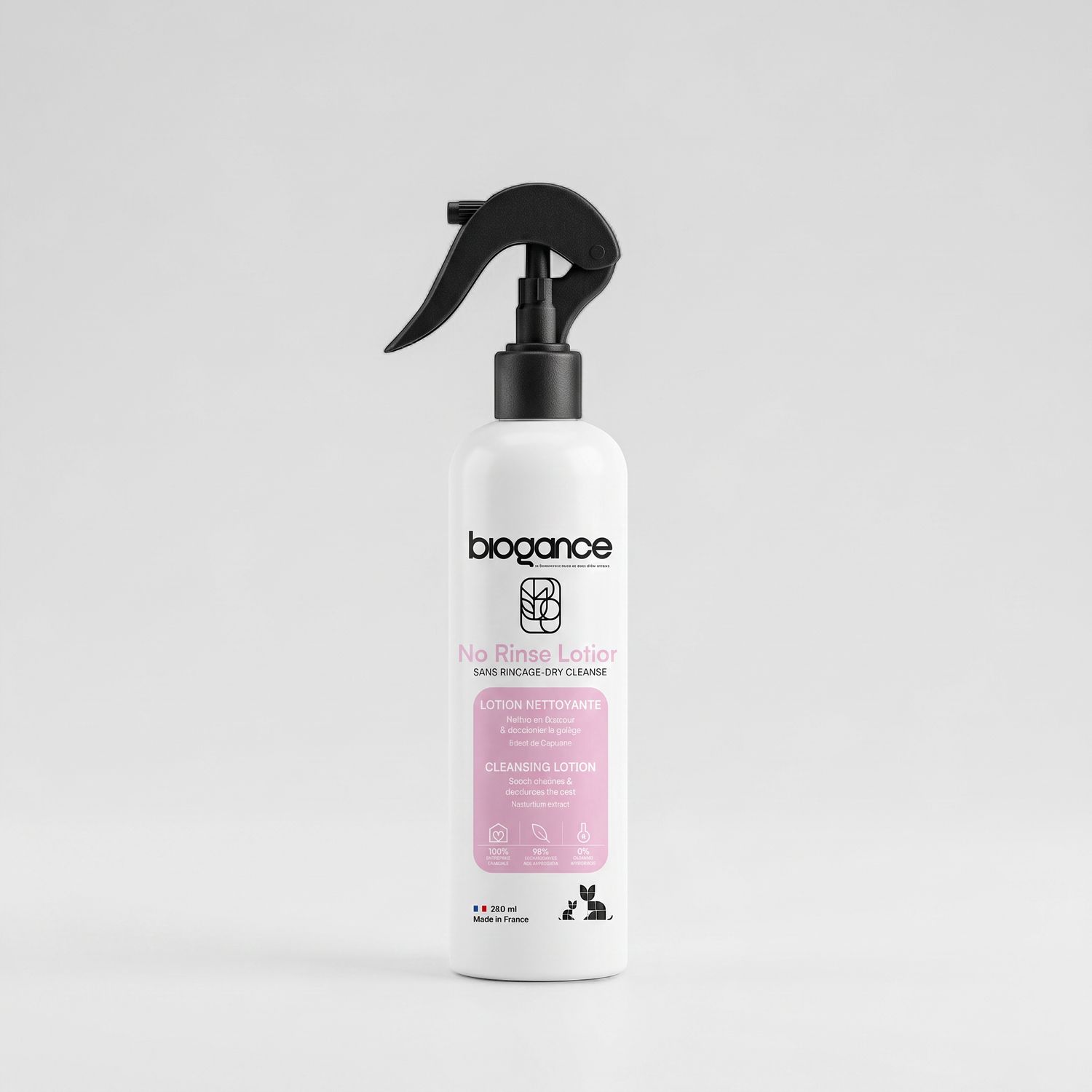 Biogance® – No Rinse – Lotion nettoyante sans rinçage pour chats – 250 ml