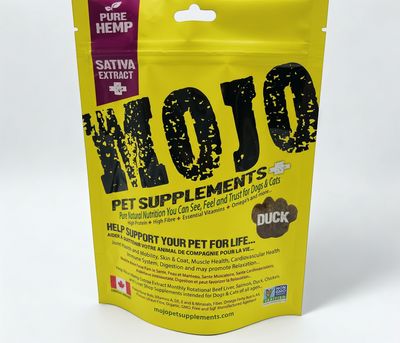 Mojo® – Supplément à base de chanvre pour chiens et chats – Saveur de canard – 116 g
