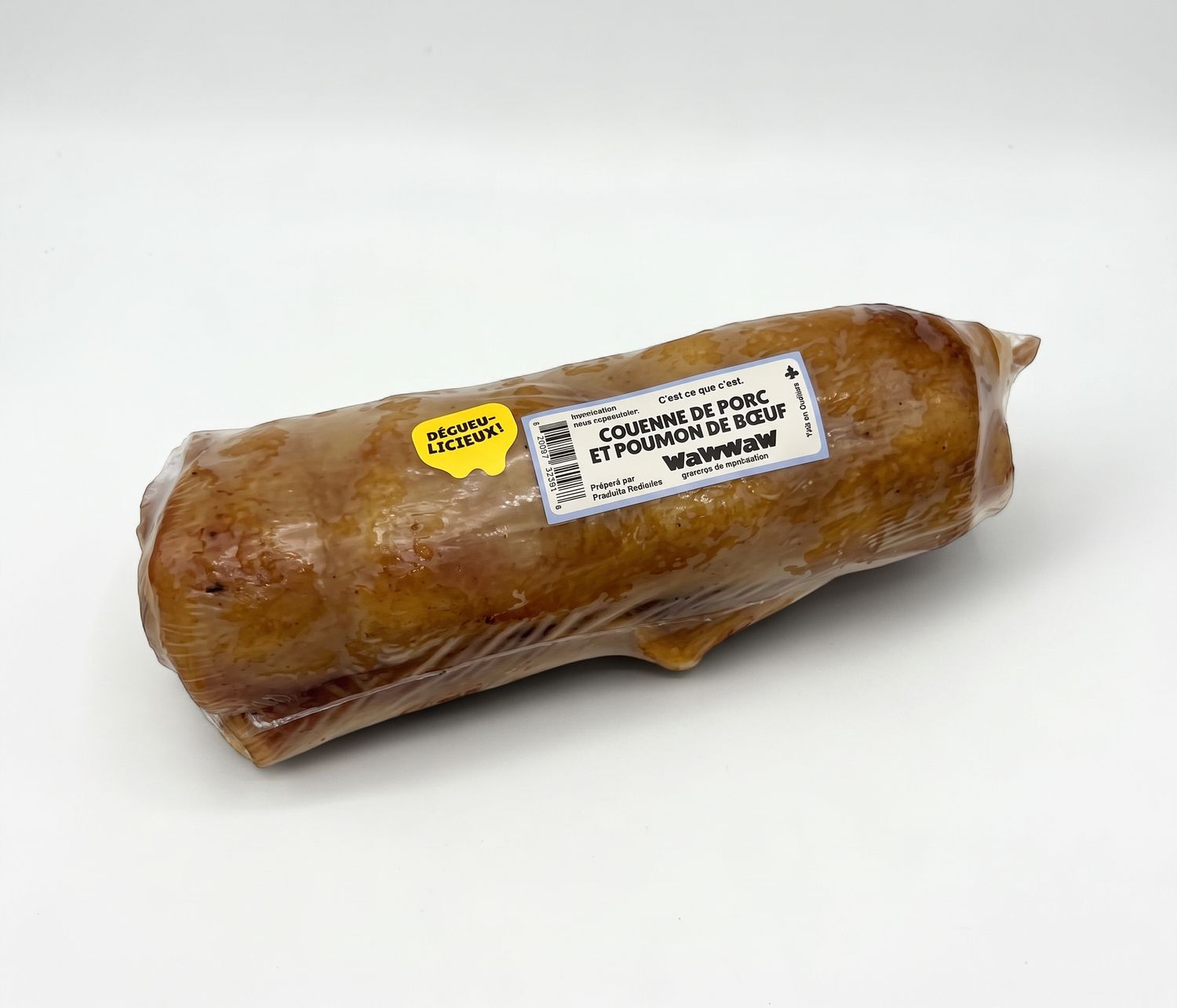 Wawwaw® – Couenne de porc avec poumon de bœuf pour chiens – En vrac